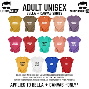 a collection of colorful adult unisex t-shirts, including various shades of yellow, orange, red, green, blue, and purple. The shirts are arranged in rows, showcasing the different color options available for customers to choose from.