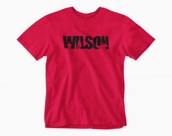 Deadpool inspired Wilson Last Name Silhouette Shirt - Adult Unisex S-5XL, Multiple Colors