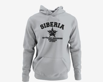 Winter Soldier inspired Hoodie. Siberia Cryogenic Assassins Program. Adult Unisex 20+ Colors. Sizes to 6XL + 4XLT