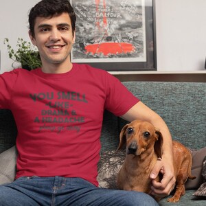 Funny Sarcasm Tee: You Smell Like Drama & a Headache. Adult Unisex S-5XL, Multiple Colors image 3