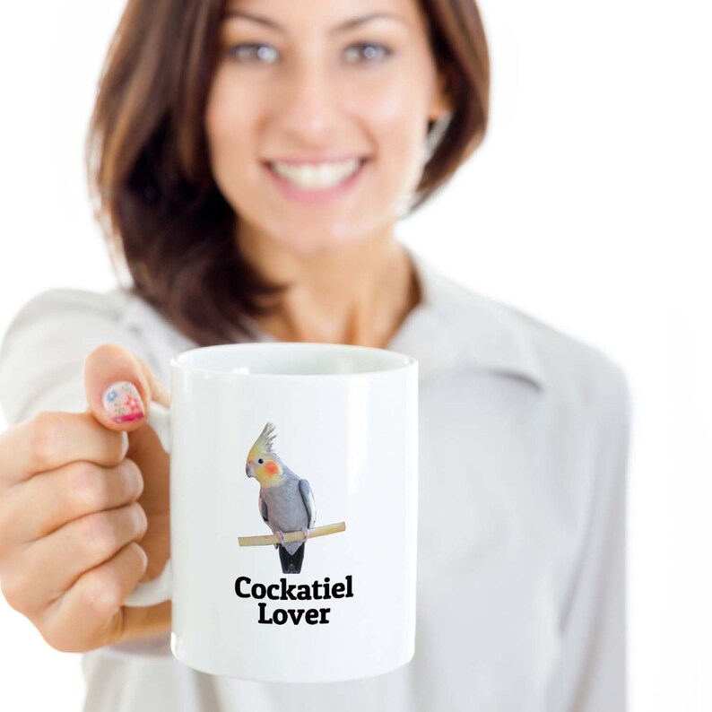 Cockatiel Lover Mug, Cute Cockatiel Gift for Bird Owners, Parrot Lovers