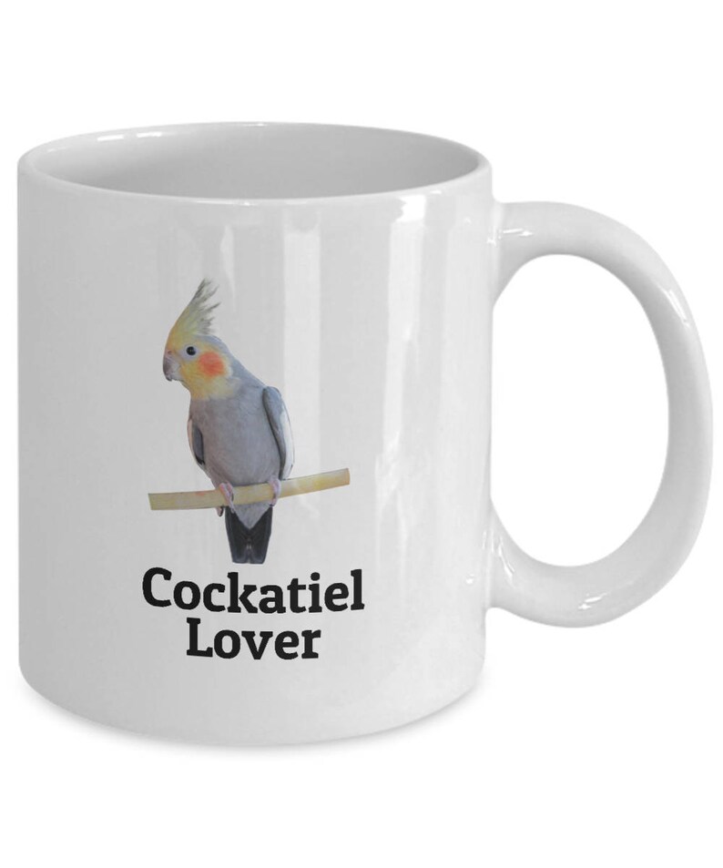 Cockatiel Lover Mug, Cute Cockatiel Gift for Bird Owners, Parrot Lovers