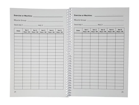 Gym Training Log Book Exercise Fitness Spiral Bound Notebook Gym Training Log Book Exercise Fitness Spiral Bound Notebook