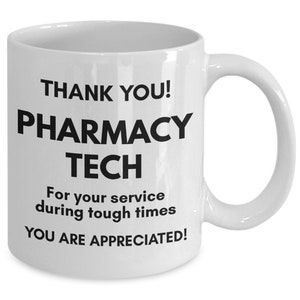 Pharmacy Technician Tech Mug - Thank You Appreciation Gift