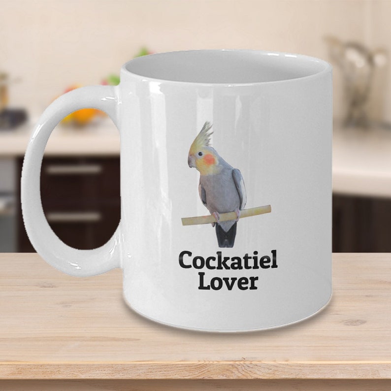 Cockatiel Lover Mug, Cute Cockatiel Gift for Bird Owners, Parrot Lovers