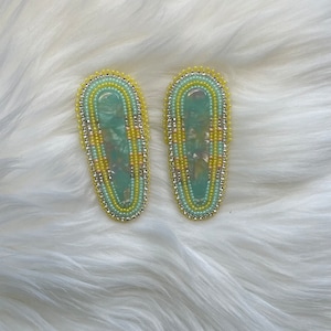 Spring Flowers, handmade Indigenous earrings