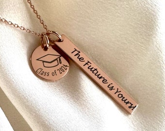Personalized Graduation Necklace, made with solid High Quality 925 Sterling Silver