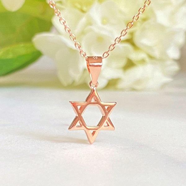 Star of David Open CZ Necklace main image 1