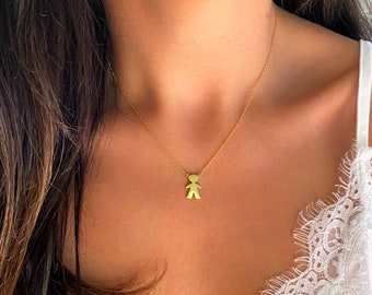 Personalized Necklace for Mom - Custom Jewelry with Kids Names - Boy Girl Charms - Perfect Gift for New Mom, Mother, Grandma, Grandmother