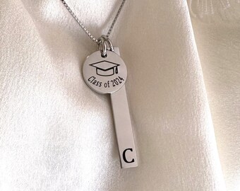Personalized Graduation Necklace, made with solid High Quality 925 Sterling Silver