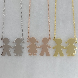 Personalized Necklace for Mom, Jewelry for Mom, Mom Boy Girl Necklace, Children Necklace, Mom Mother Grandma Grandmother Necklace Kids Names image 3