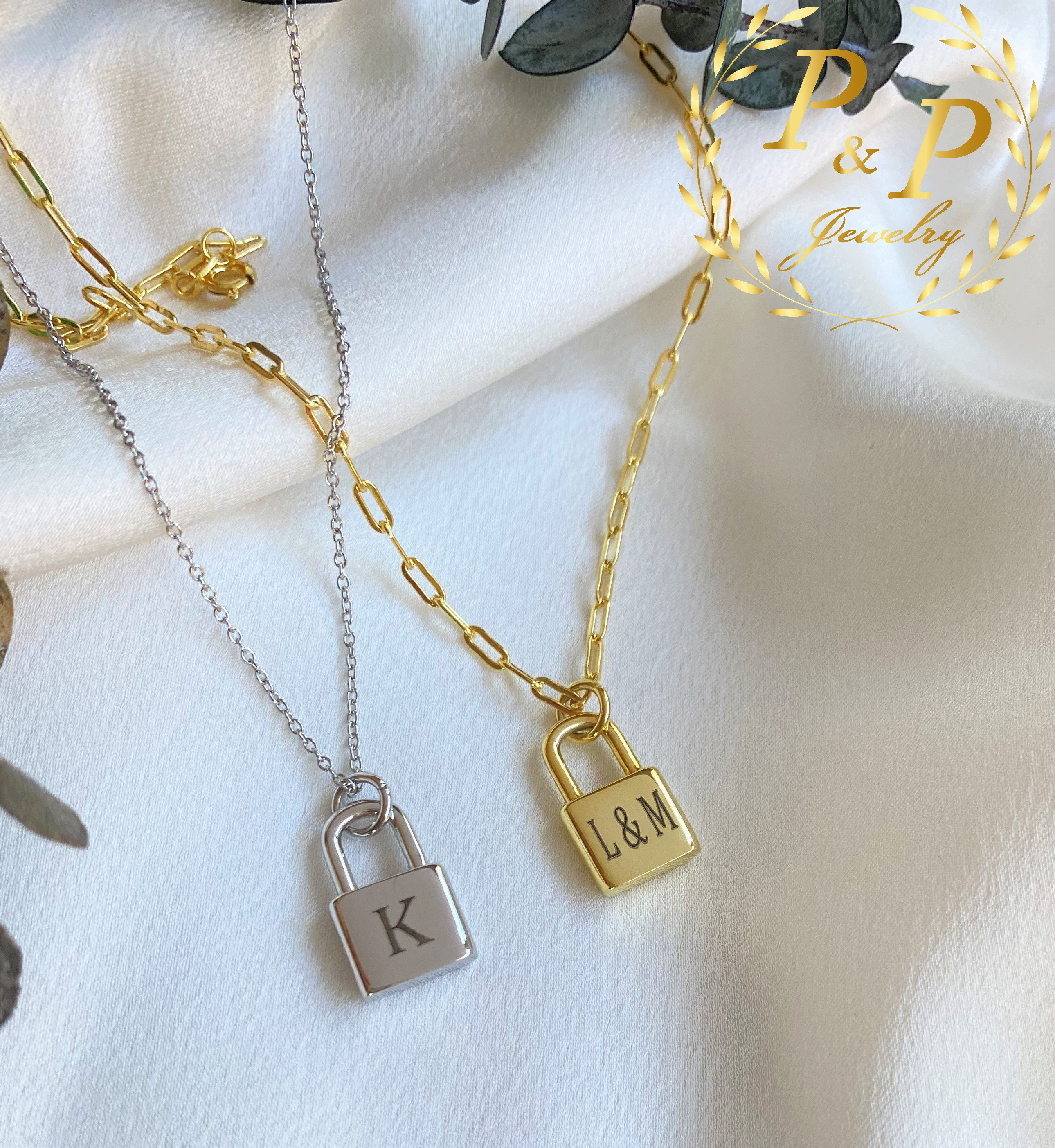 Personalized Lock Necklace from Marleylilly