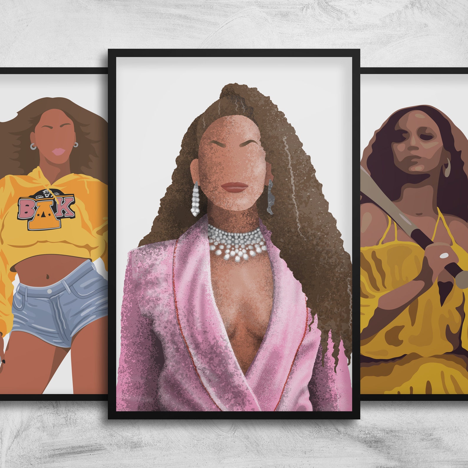 Beyonce Poster Art Prints Set of Any 4 25 Off Etsy