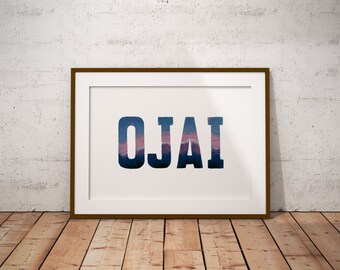 Ojai Inspired "Pink Moment" Poster Art Print