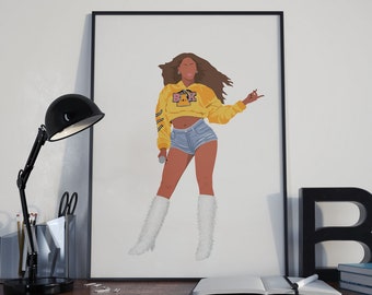 Beyonce Inspired "Slay" Poster Art Print