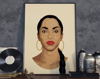 Sade Inspired "Smooth Operator" Poster Art Print