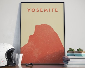 Yosemite National Park "Half Dome" Poster Art Print
