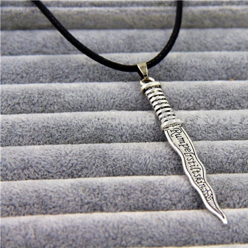 Once Upon A Time Rumpelstiltskin Necklace Dark One Dagger Etsy