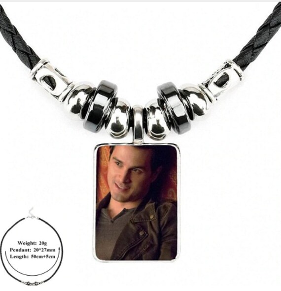 The Vampire Diaries Enzo St John Black Leather Bead Cabochon Etsy