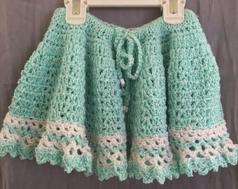 Lacy handmade lightweight crochet skirt