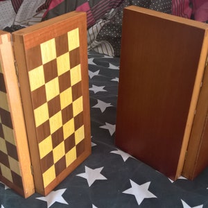 Classic Wooden Portable Backgammon - Greek Tavli