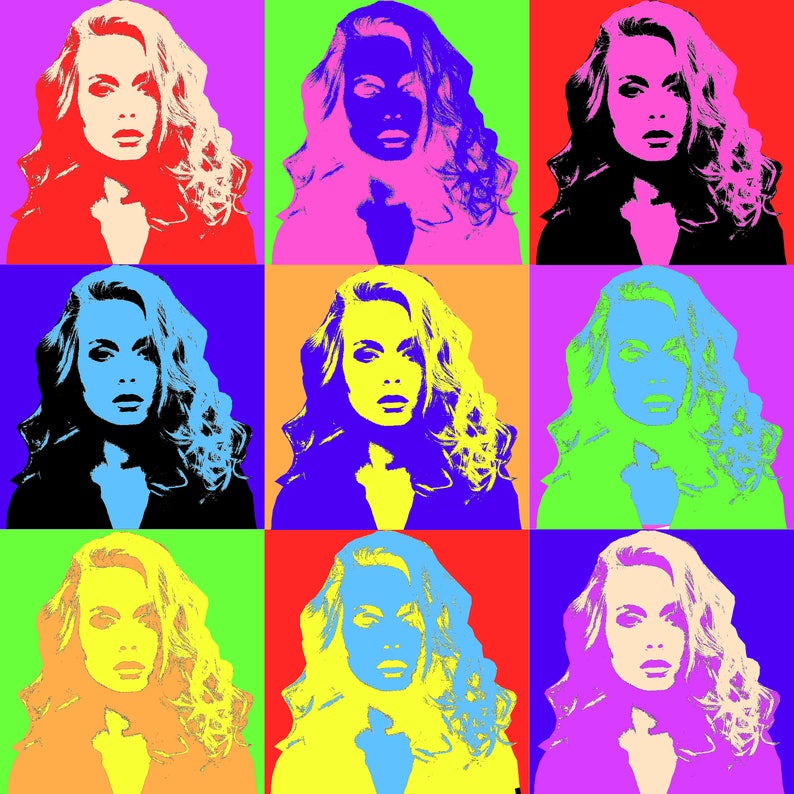 Pop styles. Warhol Style Arts.