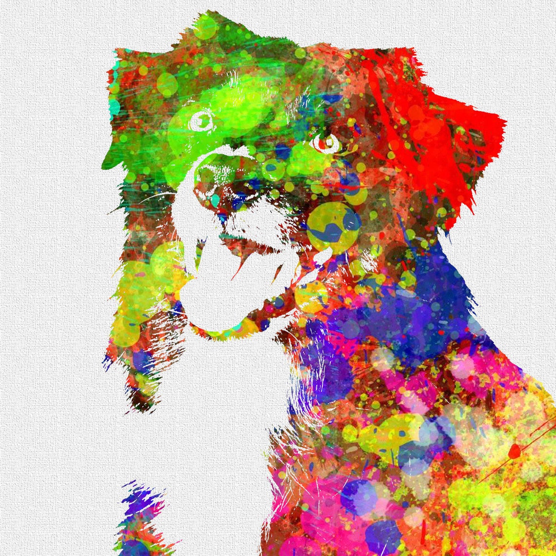 Custom Canvas Paint Splatter Pop Art Painting/picture - Etsy