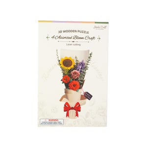 Hands Craft DIY Modern Wooden Puzzle | Flower Bundle