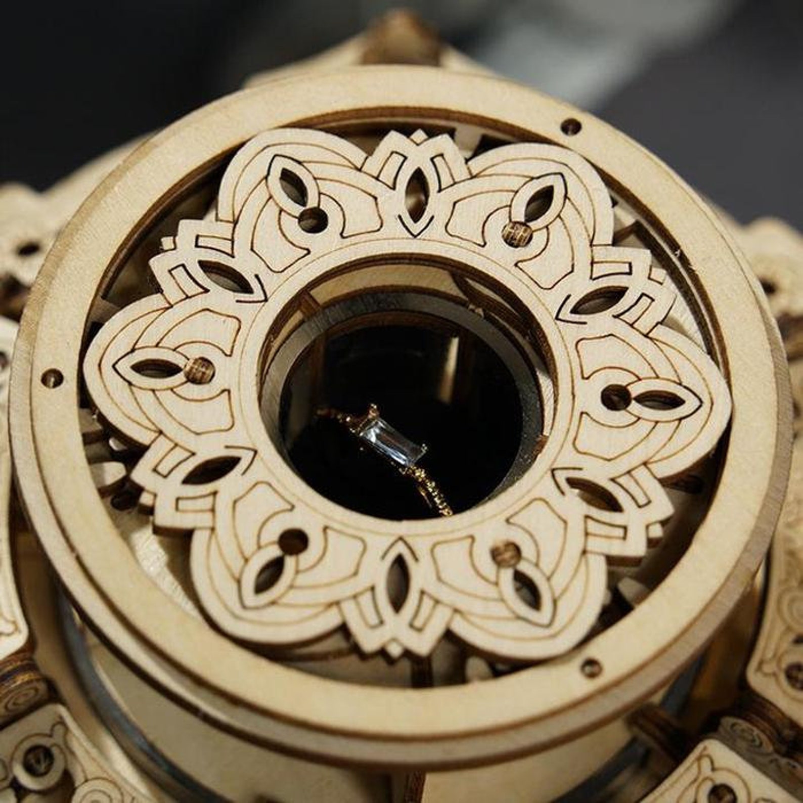 DIY 3D Wooden Puzzle Music Box Secret Garden Etsy