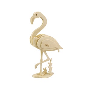 Hands Craft DIY 3D Wooden Puzzle: Flamingo (JP269)
