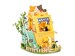 DIY Miniature Model Kit: Cat House miniature kitty playground model kit with LED lights - batteries included (DG149) by Hands Craft 