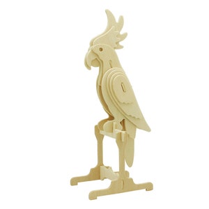 3D Wooden Puzzle: Parrot (JP262) by Hands Craft