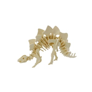 Hands Craft DIY 3D Wooden Puzzle: Stegosaurus - kids craft, dinosaur, kids puzzle, STEM activity (JP221)
