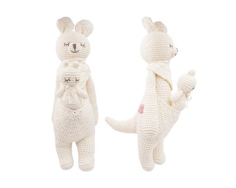 Handmade Plush Toys: Platinum Karo the Softie - baby gift | birthday gift for boys and girls | Baby Shower Gift | Newborn Gift | Crochet