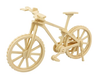 3D Wood Puzzle: Bicycle DIY kids craft, kids puzzle, STEM activity (JP271) by Hands Craft