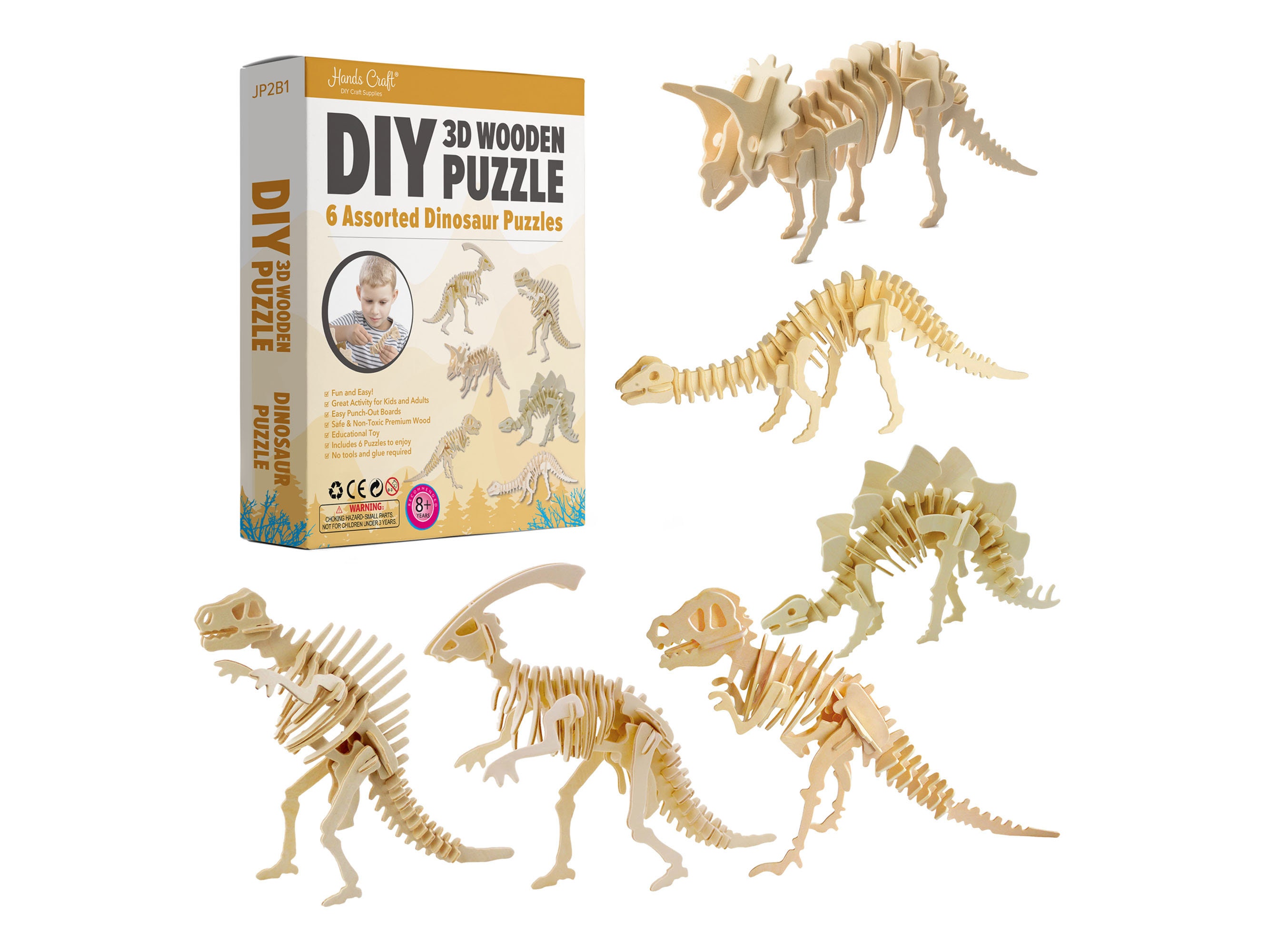 Puzzle Dinosaure 4 Ans en Bois