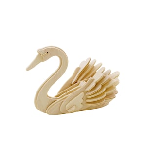 3D Wooden Puzzle: Swan JP213 - Kids Puzzle, STEM Activity, Kids ...