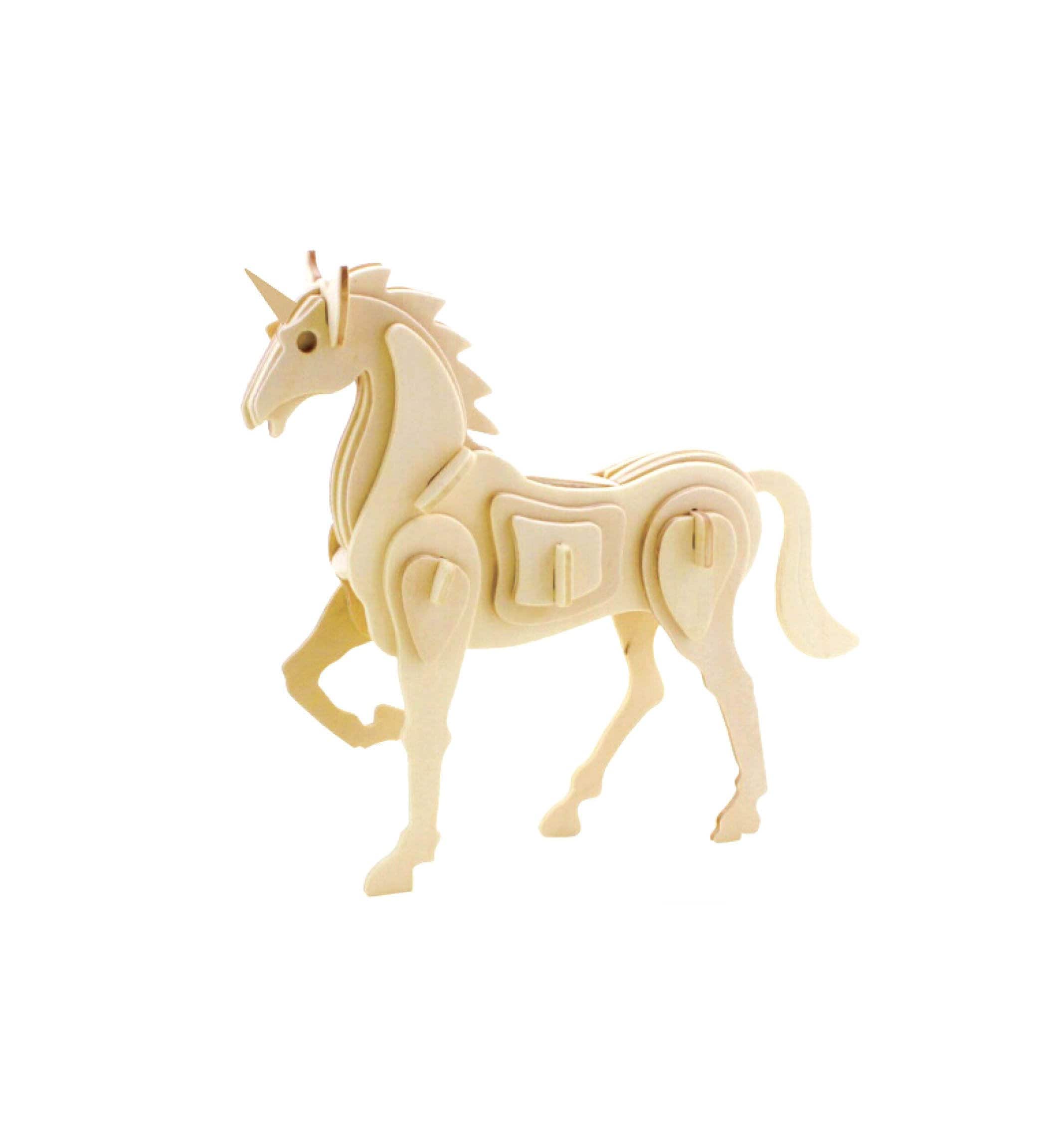 Juego De Manualidades Unicornio - 12 Miniespejos De Madera Con Asa Para Pintar, Pegatinas Y Pinceles, Regalos Cumpleaños