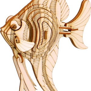 3D Wood Puzzle Bundle Sea Animals DIY shark seahorse angelfish ocean life TG2B2 by Hands Craft image 6