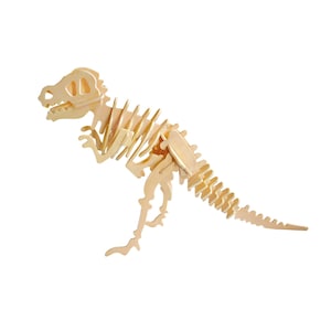 Hands Craft DIY 3D Wooden Puzzle: T-Rex - kids craft, kids puzzle, STEM activity (JP203)