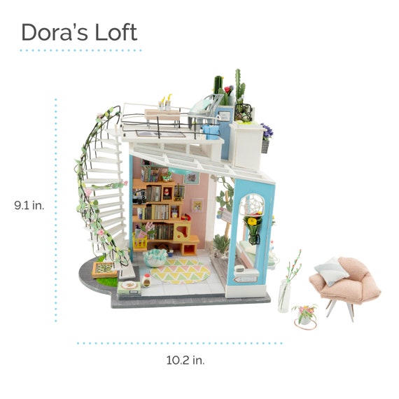 Diy Miniature Loft Patio Kit Dora S Loft Dg12 By Hands Etsy