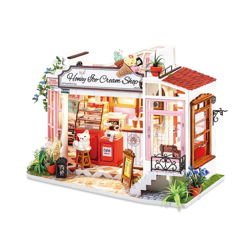 DIY Miniature House Kit: Honey Ice-cream Shop - Etsy