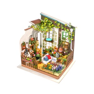 Hands Craft DIY Miniature Kit Garden: Miller’s Garden (DG108) - Diorama Room, Home Decor, Tiny Plants, Pots, Flowers, Valentine&#39;s Day Gift