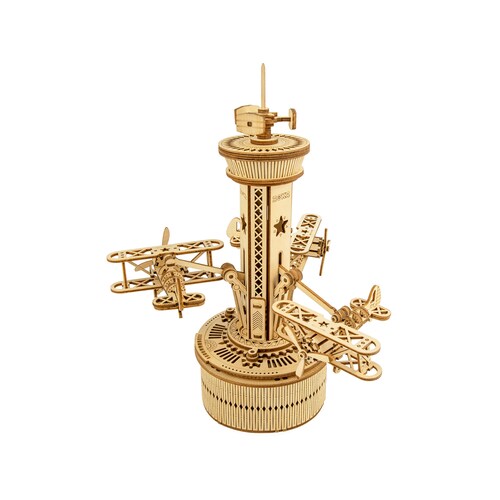 DIY 3D Wooden Puzzle Music Box Starry Night Etsy