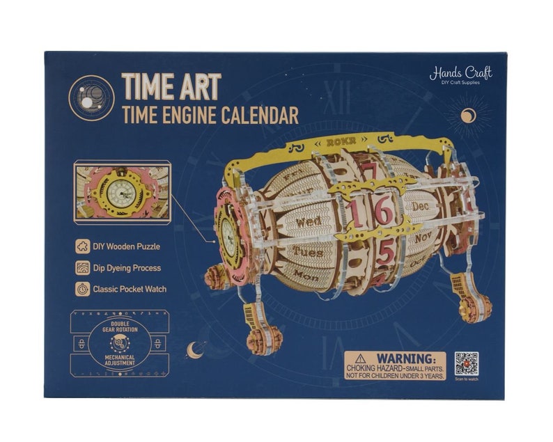 DIY 3D Model Craft Kit Time Engine Calendar Etsy
