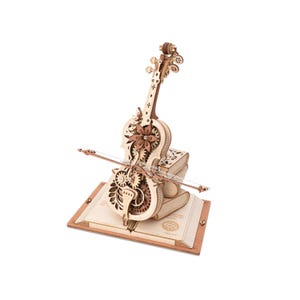Hands Craft DIY Wooden Puzzle Music Box | Magic Cello