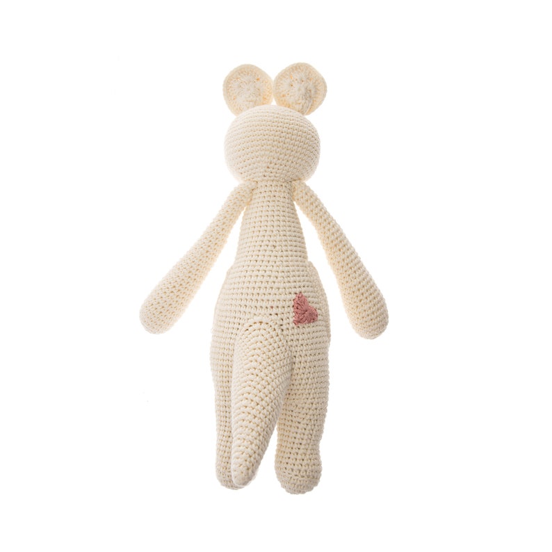 Handmade Plush Toys: Platinum Karo the Softie baby gift birthday gift for boys and girls Baby Shower Gift Newborn Gift Crochet image 4