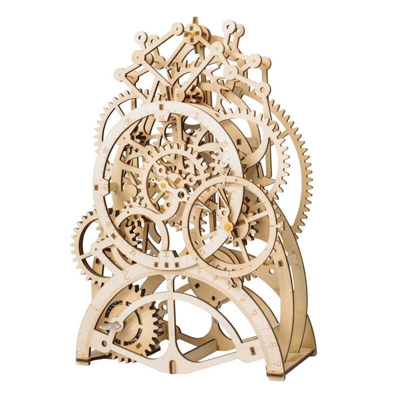 3D Puzzle Assembly Wooden Puzzle Pendulum Clock Model Kit ...