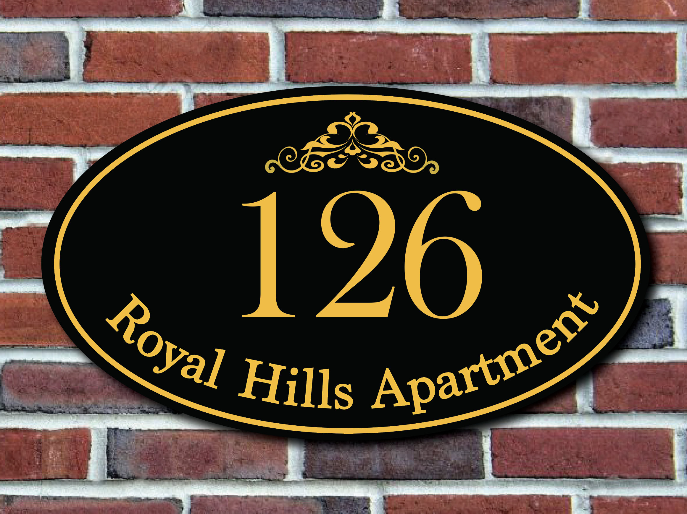Personalized Apartment Signhouse Address Signplaquecustom Etsy