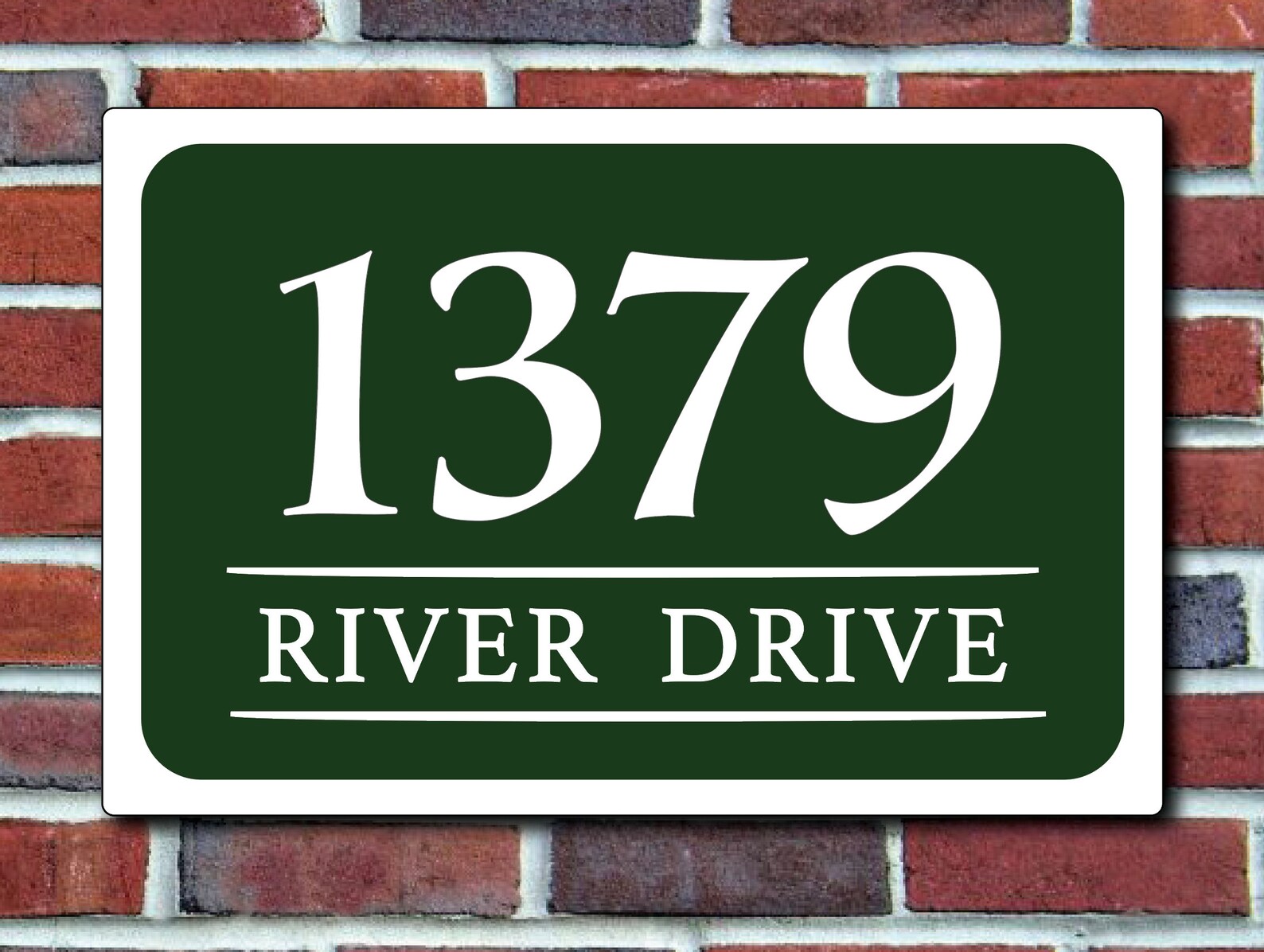 Custom House Sign Personalized Aluminum Metal House Number Etsy